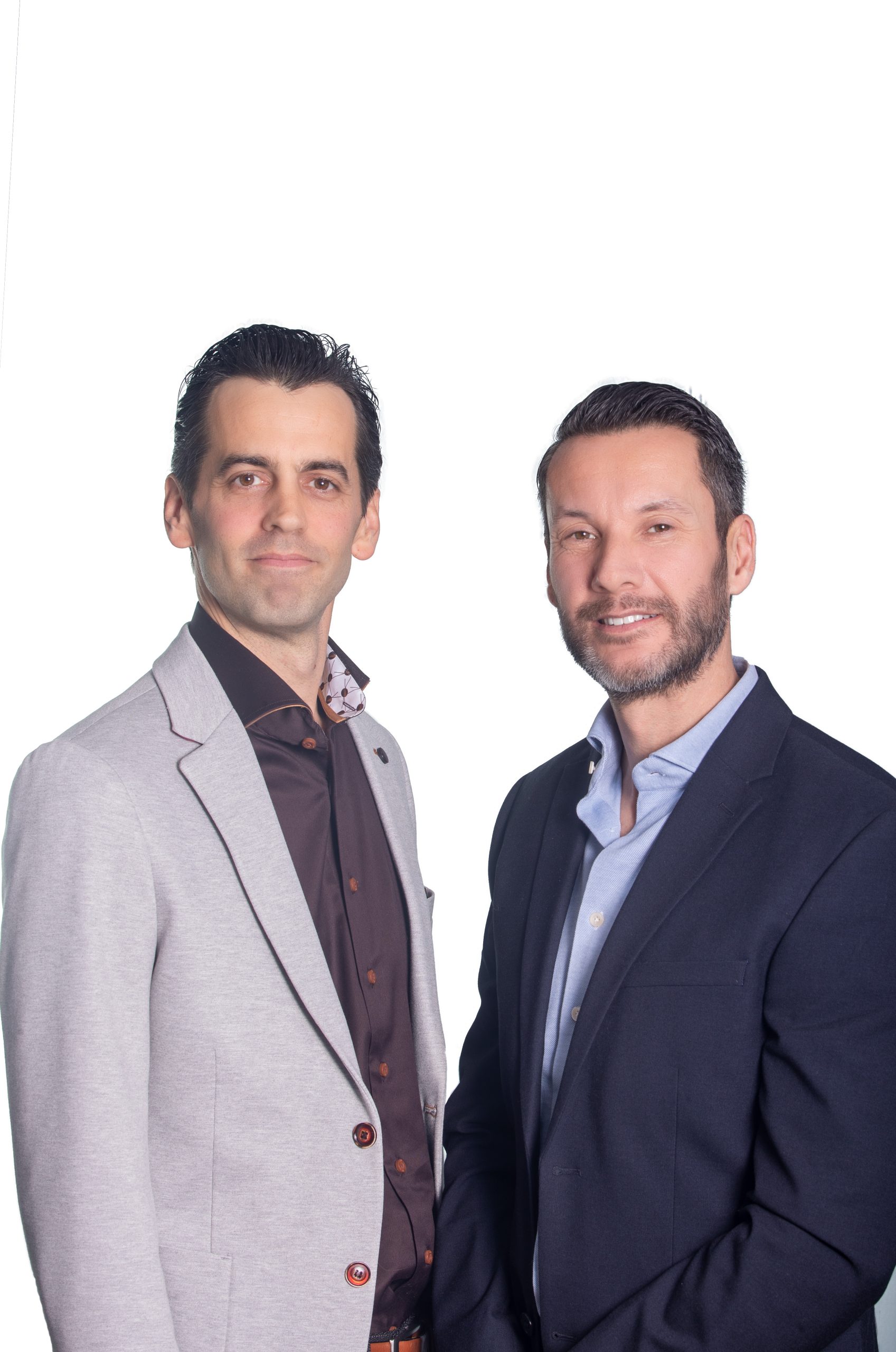 Thijs Spanbroek en Sander van de Kasteele (rechts)