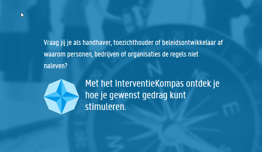 interventiekompas screenshot van de website ter illustratie voor een artikel van het ccv