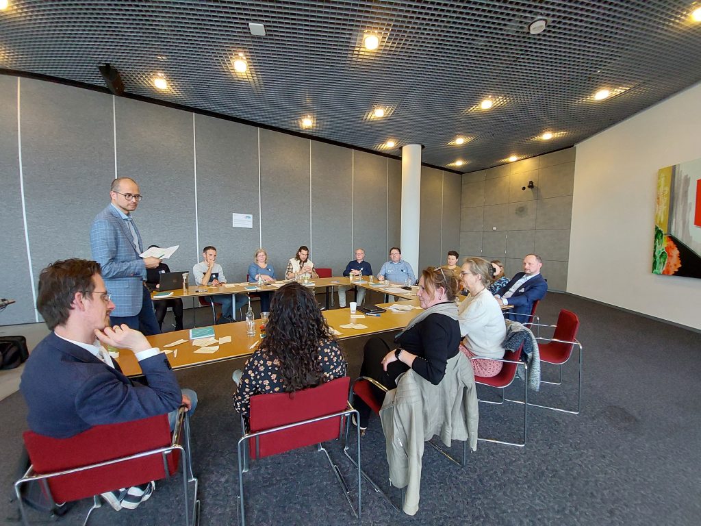 Eén van de werkgroep.