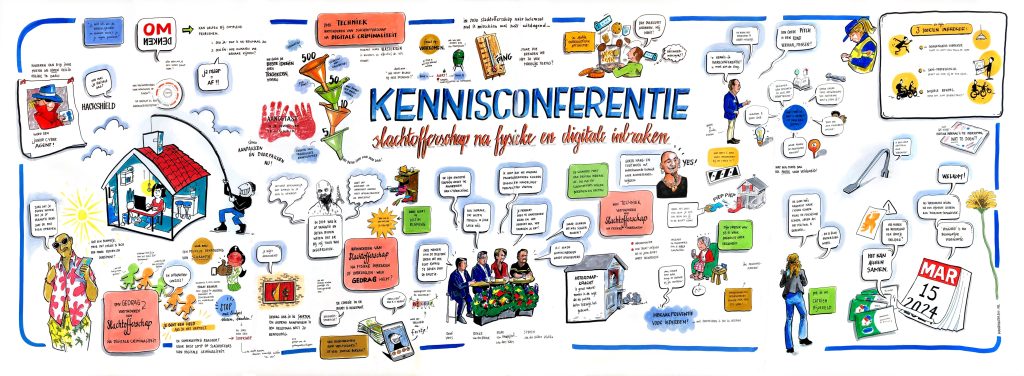 Een striptekenaar maakte een wandverslag van deze conferentie.