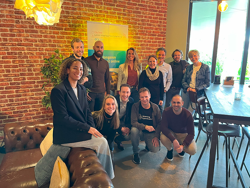 Personen uit de projectgroep cyber- en jeugdprojecten city deal lokale weerbaarheid cybercrime.