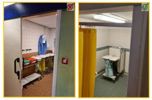 voorbeelden van opslag of ontstekingsbronnen in sanitaire ruimten