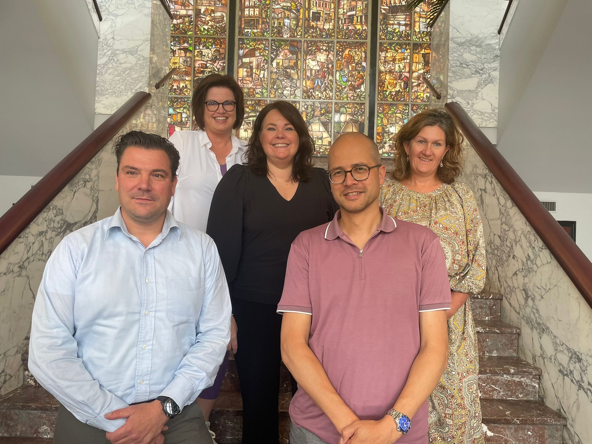 Teamleiders van het CCV op de foto.