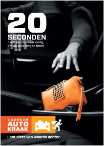 Campagnemateriaal autokraak handtas