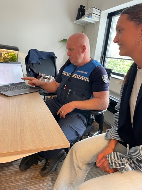 Stagiaire Anna bij de boa's
