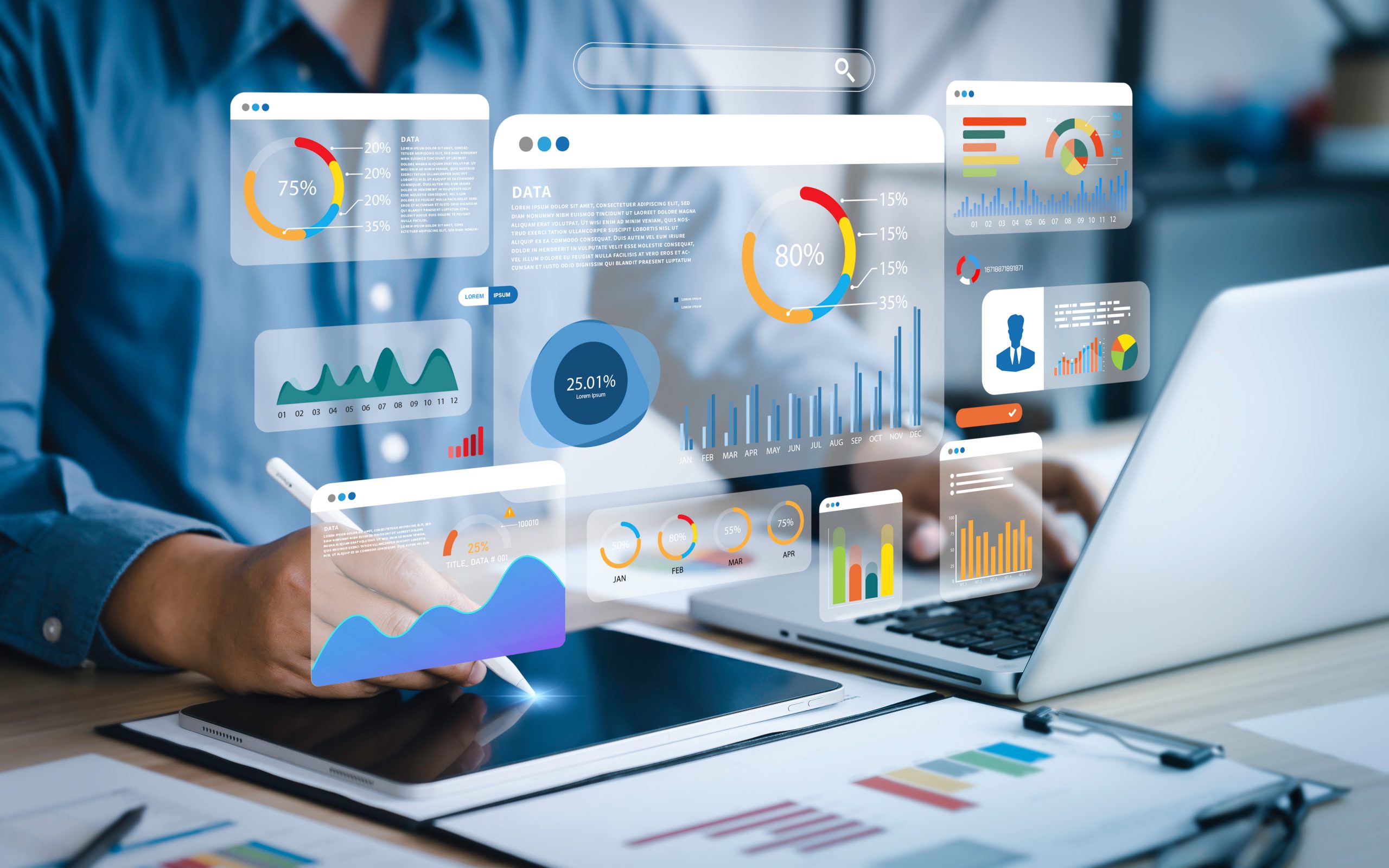 Dashboard met data