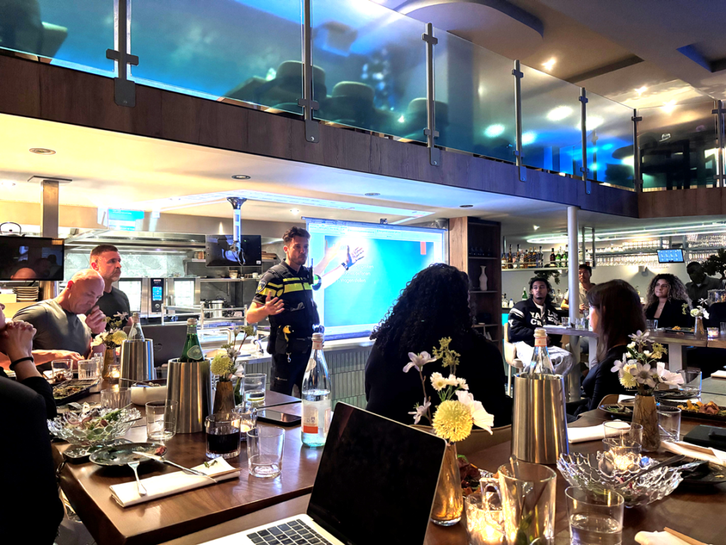 De training ‘Agressie en Geweld' voor ondernemers en hun personeel werd mede georganiseerd door Platform Veilig Ondernemen (PVO) Rotterdam.